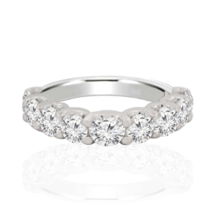 2.78ctw Round Diamond Men's Ring 14k White Gold, 4.8g